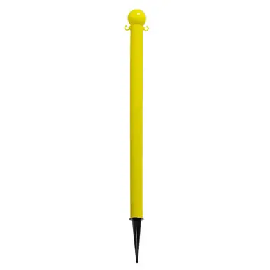 Mr. Chain 91302 Light Duty 2" x 35" Deluxe Ground Pole (1 Pack) Yellow