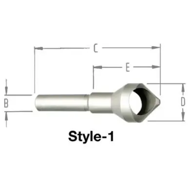 ALFA CD98826 - .431-7/8" x 1/2 USA Countersink & Deburring Tool