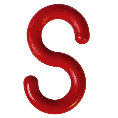 Mr. Chain 10305-10 1" Plastic S-Hook (10 Pack) Red