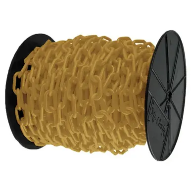 Mr. Chain 10109 1" x 250‘ Reel Plastic Chain - Gold