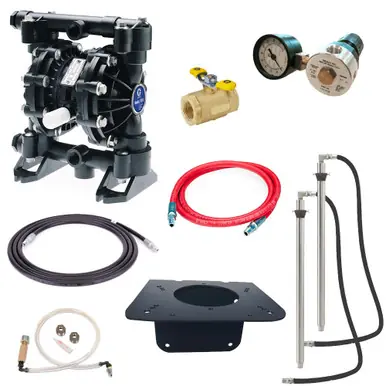 GRACO 244681 – Husky 515 Dual Inlet Bulk Antifreeze & Windshield Solvent Transfer Package, 100 PSI