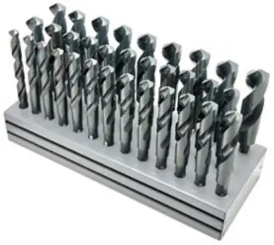 ALFA SD250450 - 33pc HSS Silver & Deming Set Steel Stnd Eco