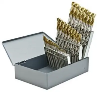 ALFA S40193TT - 15pc HSS Split Point Tin Coated Tipped Set