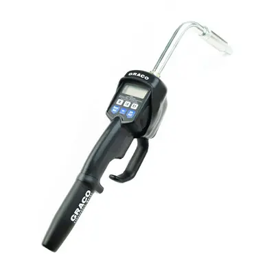 GRACO 256216 - LDP5 Electronic Preset Meter - Rigid Extension - 1/2" Inlet - Trigger Guard & Swivel