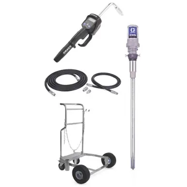 GRACO 24H941 - LD Series 5 1 200 Liter Mobile Oil Pump Package - Manual Meter Type