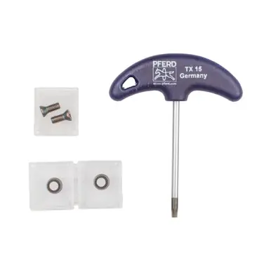 PFERD 20128 - 2" ALUMASTER SERVICE SET, TORX key - Screw (2) - Inserts (2) HICOAT