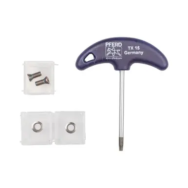 PFERD 20122 - 2" ALUMASTER SERVICE SET, TORX key - Screw (2) - Inserts (2)