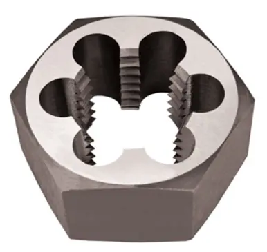 ALFA CSRTD70767 - 3-1/4-8 Carbon Steel Rethreading Hex Die