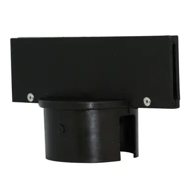 Mr. Chain 93003 Heavy Duty 3" Stanchion Sign Adapter (1 Pack) Black