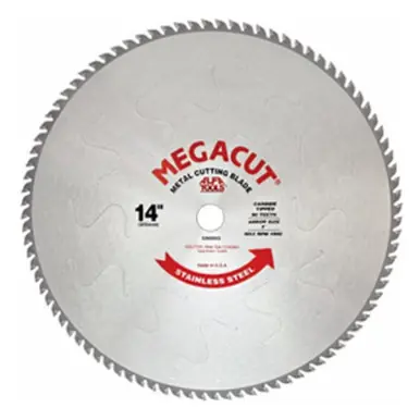 ALFA SB69933 - 14" x 80T x 1" Carbide Tipped Saw Blade for Aluminum