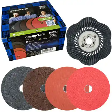 PFERD 42984 - COMBICLICK 4-1/2" 5/8-11 Finishing Set