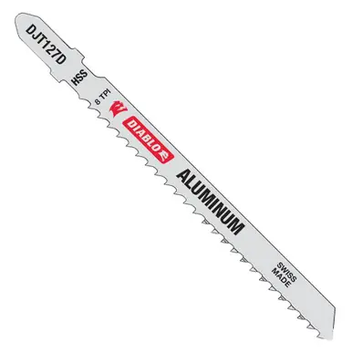 DIABLO DJT127D5 4" 8 TPI High Speed Steel T-Shank Jig Saw Blades for Aluminum 5ct