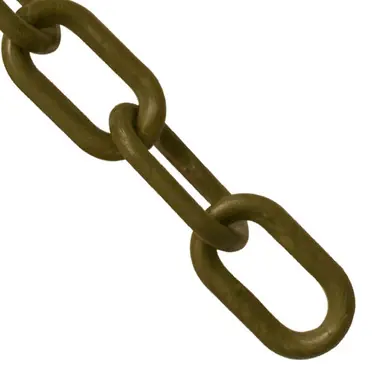 Mr. Chain 50007-50 2" x 50‘ Plastic Chain - Khaki Gold
