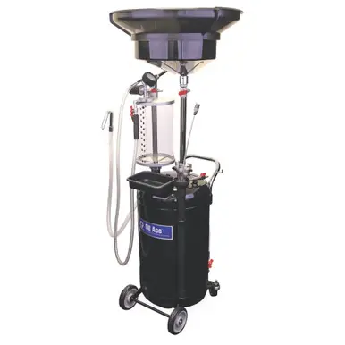 GRACO 26C064 - Waste Oil Evacuation System, 24 Gallon Steel Tank, Sight Glass, Drain Funnel, Suction