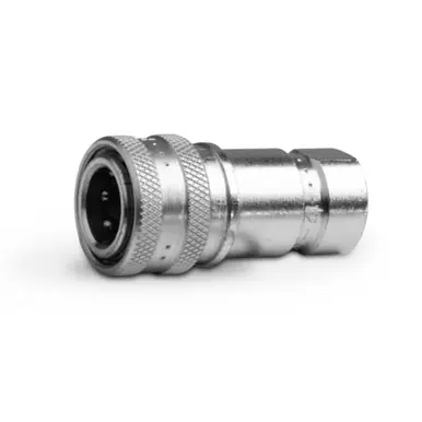 GRACO 121474 - High-Capacity Hydraulic Quick-Disconnect Coupler, 1/4" QD(F) x 1/4" NPT(F)