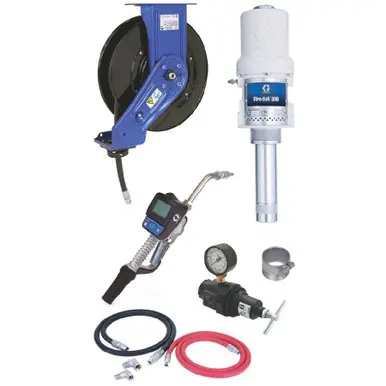GRACO 224541 - Fire-Ball 300, 5 1 Oil Dispensing Pump Package, with 1/2" x 50 ft Hose Reel