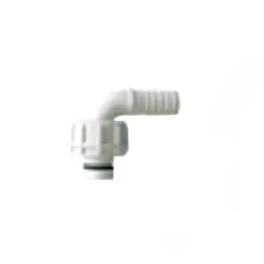 GRACO 127823 – White Elbow Fitting, 1" BSP x 3/4" Hose Barb, 200 PSI (13.8 Bar, 1.38 MPa)