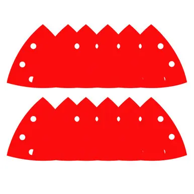 DIABLO DCT334ASTH12G 3-3/4" Oscillating Detail Triangle Sanding Sheet Assorted Pk