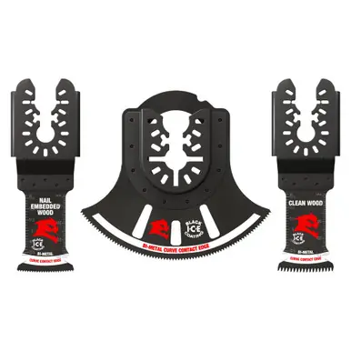 DIABLO DOU3BS 3pc Universal Fit Bi-Metal Oscillating Blade Set (3-Piece)