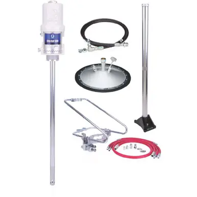 GRACO 226013 - Fire-Ball 300, 50 1 Grease Pump, 400 lb Drum, Stationary Topper-Inductor Package,