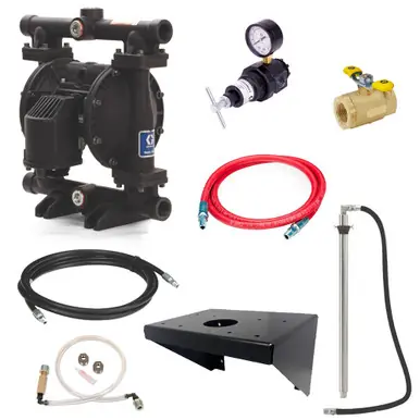 GRACO 244680 – Husky 1050 Single Inlet Bulk Antifreeze & Windshield Solvent Transfer Package, 120