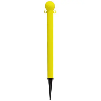 Mr. Chain 95502 Heavy Duty 3" x 35" Deluxe Ground Pole (1 Pack) Yellow