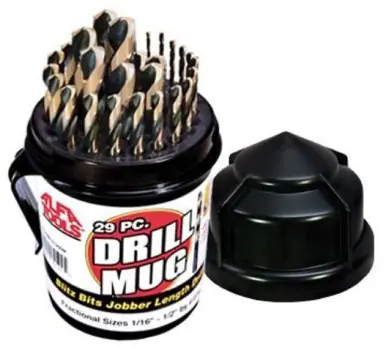ALFA J150190BDM - 29pc Bright Us Jobber Drill Mug Set