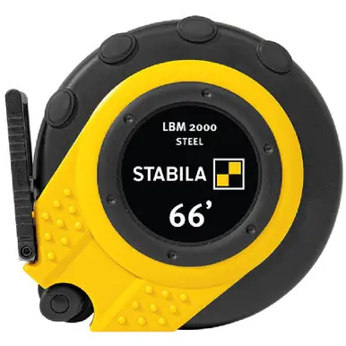 STABILA 30950 - LBM2000 - 66ft Imperial Scale, Closed Case Steel Tape Measure