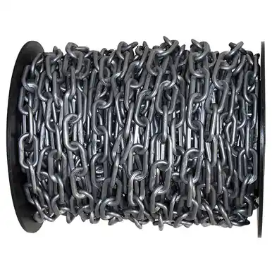 Mr. Chain 51108 2" Heavy Duty x 100‘ Reel Plastic Chain - Silver