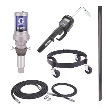 GRACO 25C555 - LD Series 5 1 Mobile 16 Gallon Oil Pump Package - Manual Meter, Rigid Extension, NPT