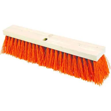 PFERD 89355 24" Heavy Duty Street Broom Safety Orange Fill, 5" Trim (12pk)