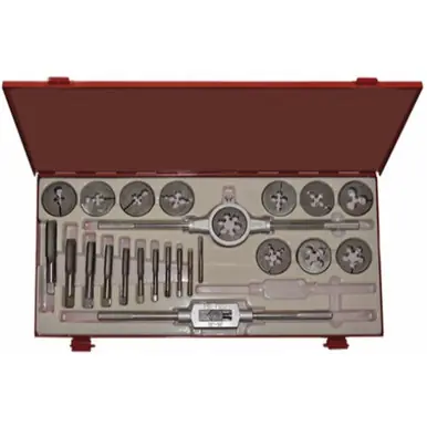 ALFA TDS40CM - 40pc. Carbon Steel Mechanic‘s Tap & Die Set, Metric