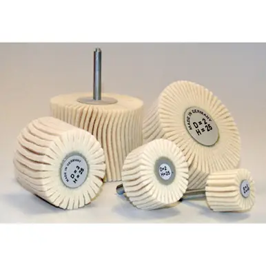 ALFA FW20667 - 2" x 1" Felt Polishing Flap Wheel Medium (10pk)