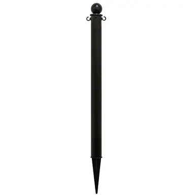 Mr. Chain 95403 Medium Duty 2.5" x 35" Deluxe Ground Pole (1 Pack) Black