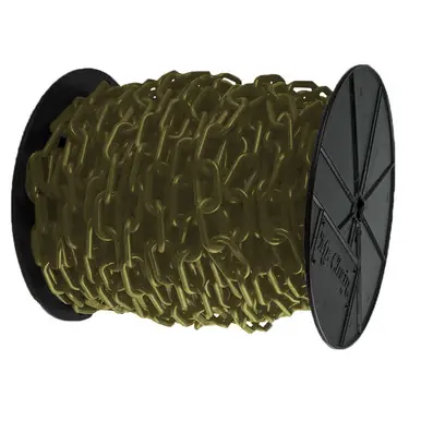 Mr. Chain 30107 1.5" x 200‘ Reel Plastic Chain - Khaki Gold