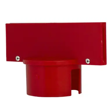 Mr. Chain 93005 Heavy Duty 3" Stanchion Sign Adapter (1 Pack) Red