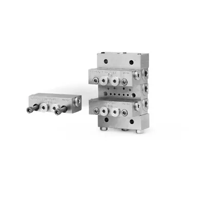 GRACO 24F597 - Manzel MHH Divider Valve Base Plate Assembly, 4-Section, NPSF