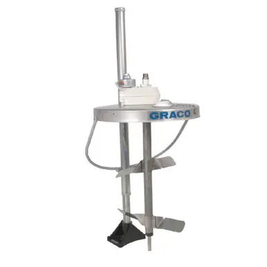 GRACO 231413 - Heavy-Duty Back-Geared Drum Agitator, with Elevator & Drum Cover, Non-Siphon,