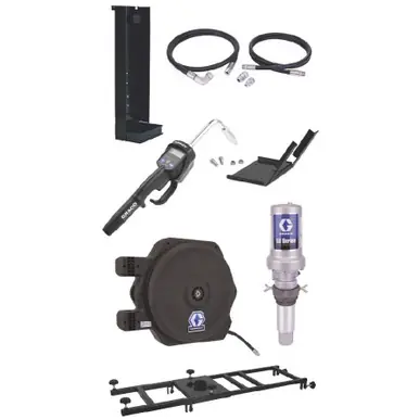 GRACO 24H702 - LD Series 3 1 Stationary 275 Gallon Pump Package - Manual Meter Type
