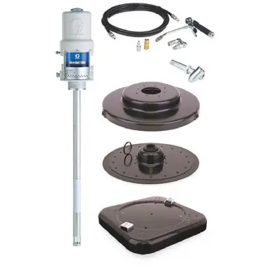 GRACO 225006 - Fire-Ball 300, 50 1 Grease Pump, 120 lb Drum, Portable Caster Base Package, 5000 PSI