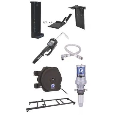 GRACO 24H726 - LD Series 3 1 Stationary 275 Gallon Oil Pump Package - Manual Meter Type