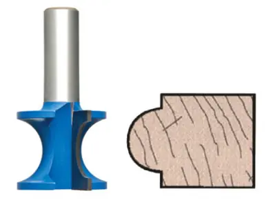 ALFA RB75130 - 1-3/8 x 2-1/2 Bull Nose Router Bit