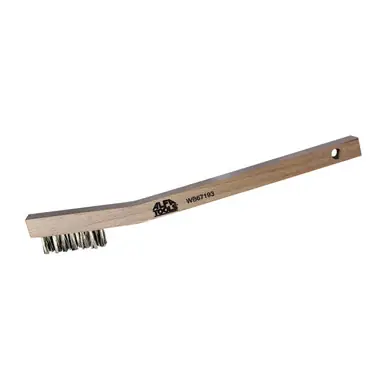ALFA WB67193 - Stainless Steel 3 x 7 Tooth Brush Ply Handle (100pk)