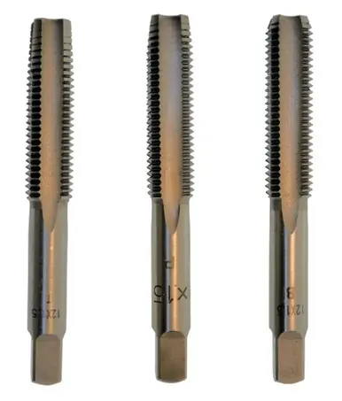 ALFA CSMTS70843 - 24mm-3 Carbon Steel Metric Hand Tap Set