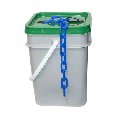 Mr. Chain 51006-P 2" Heavy Duty x 120‘ Pail Plastic Chain - Blue