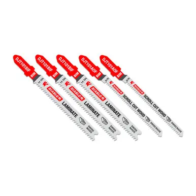 DIABLO DJT505 - Bi-Metal T-Shank Jig Saw Blade Set for Laminate Cutting (5-Piece)