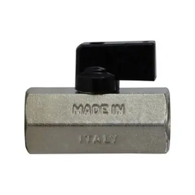 Midland Industries 46924I - Miniature Ball Valve, 1/2" Nominal, FPT x FPT, 235 psi Pressure, 32 to