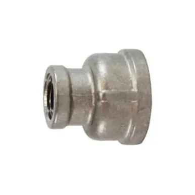 Midland Industries 62464 - Reducing Coupling, 4" FPT x 2" FPT, Stainless Steel, 150 lb