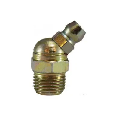 Midland Industries 36116SS - 45° Ball Check, 45 deg, 1/8-27 Thread, NPTF Thread, 0.437" Hex, 303