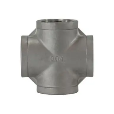 Midland Industries 62398 - Cross, 2" FPT x 2" FPT x 2" FPT x 2" FPT, Stainless Steel